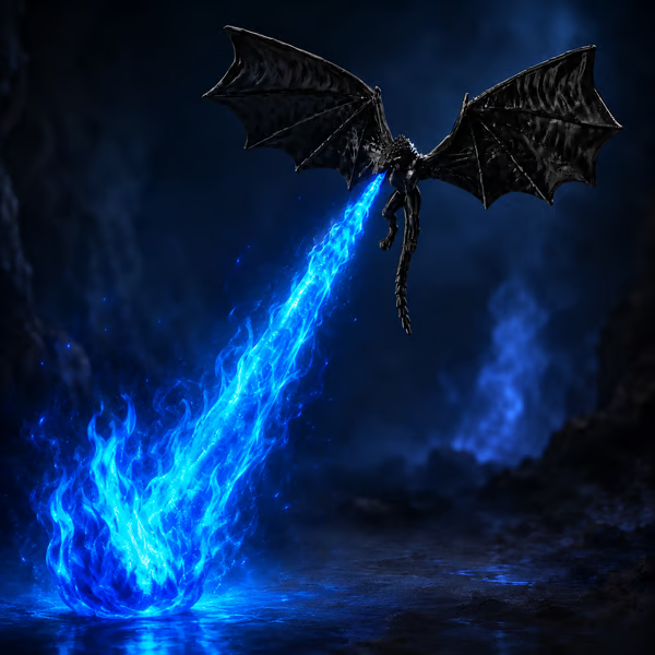 Light-Up Dragon Fire Bookshelf Lamp