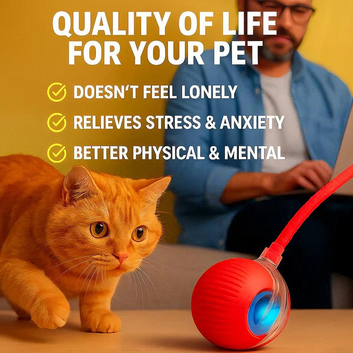 🐶 Pet Moving Ball 🐱 That Keeps Pets Active & Happy — Automatically